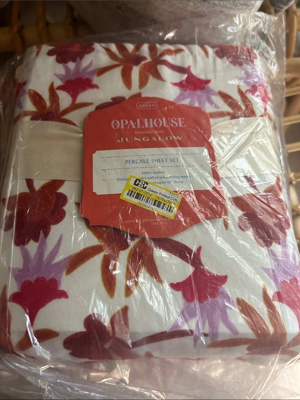Opalhouse Jungalow Queen 100% Cotton Natalia Floral Sheet Set